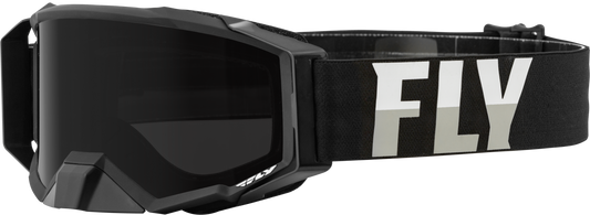 Fly Racing Zone Pro W/C Goggle Black/White with Dark Smoke Hydro Lens