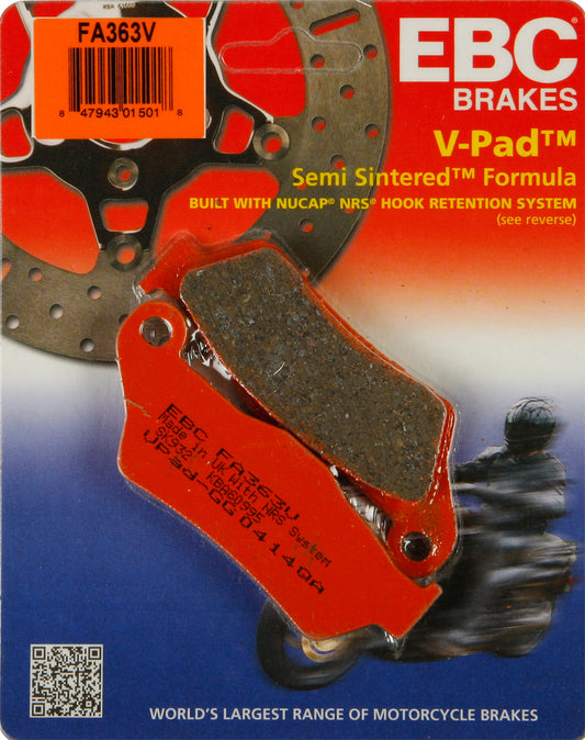 EBC Brakes FA363V V Series Brake Pads for Cruiser and Big Twin Motorcycles