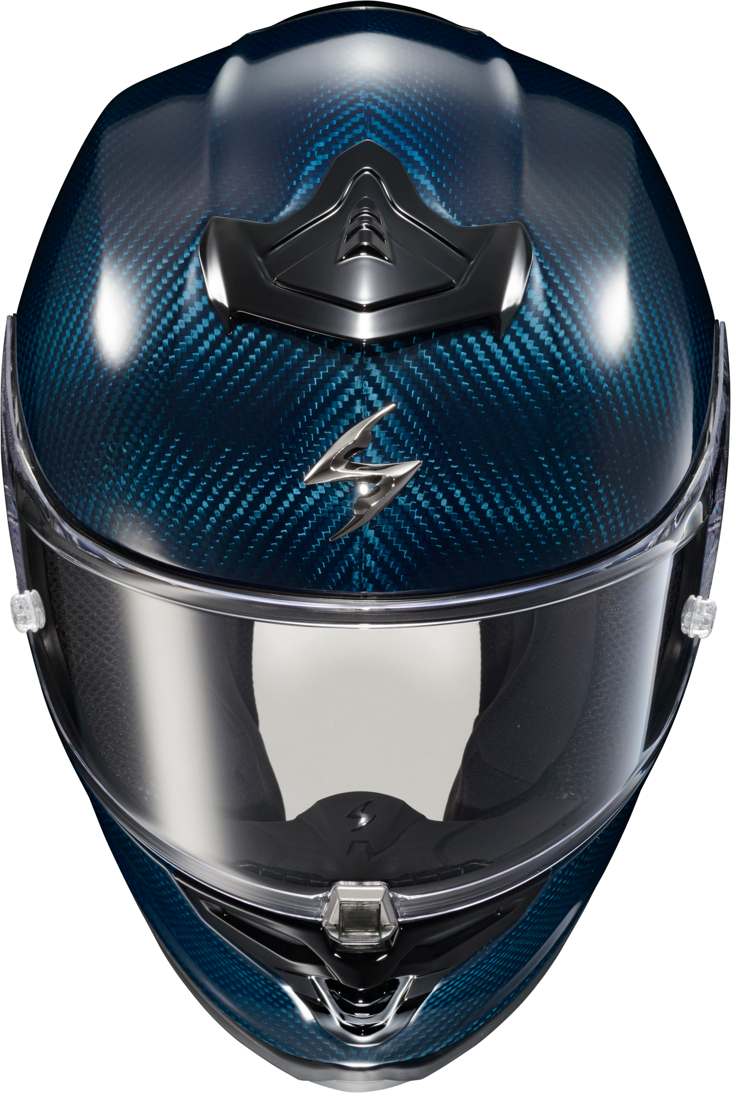 Scorpion EXO R1 Air Full Face Helmet Carbon Blue – X-Small, Street Motorcycle Helmet with Advanced Safety & Ventilation