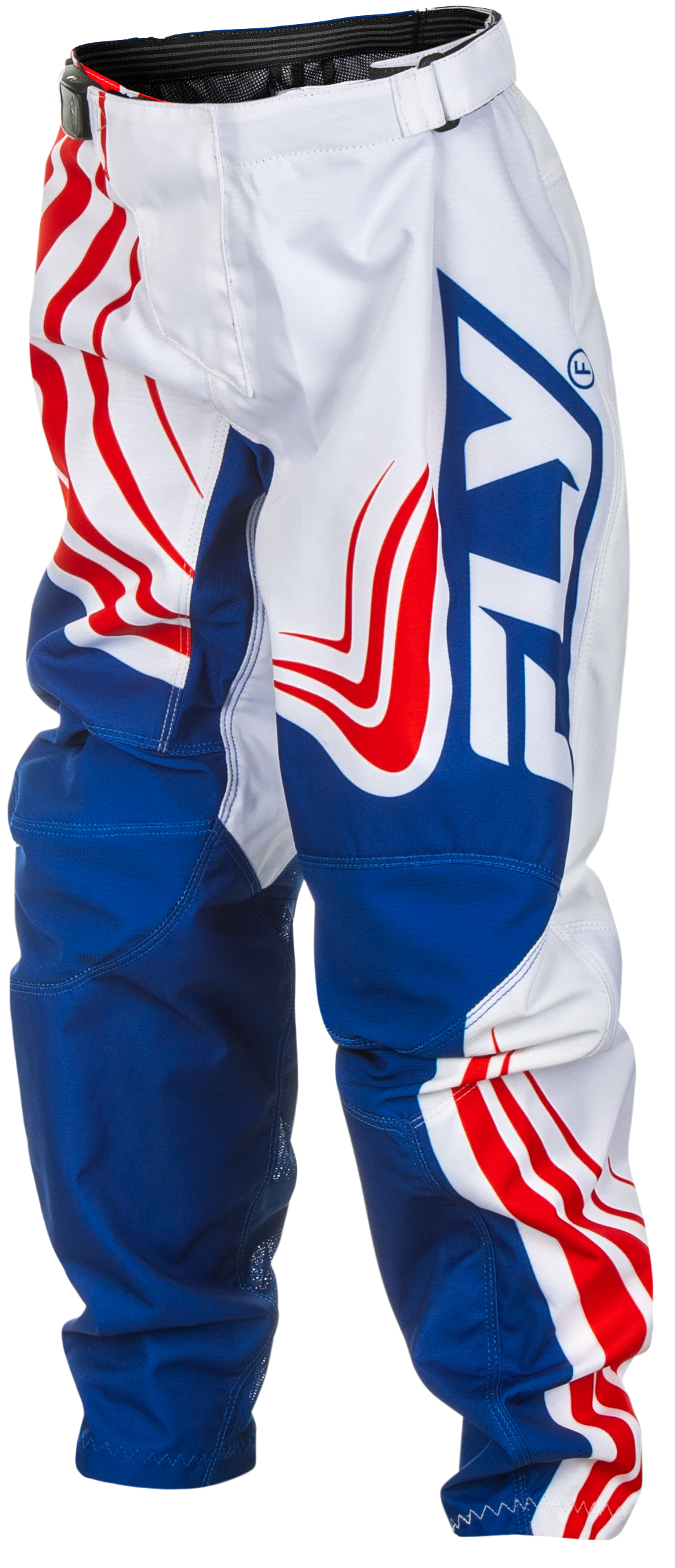 Fly Racing Youth F-16 Offroad Pants in Red, White, and Blue – Size US 22
