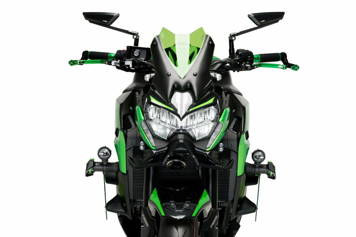 PUIG Downforce Front Spoiler for Kawasaki Z900 (2022-2023) - Matte Black