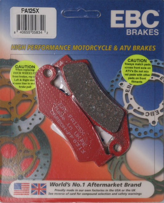 EBC FA125X Offroad Brake Pads for Honda CR500R and XR600R