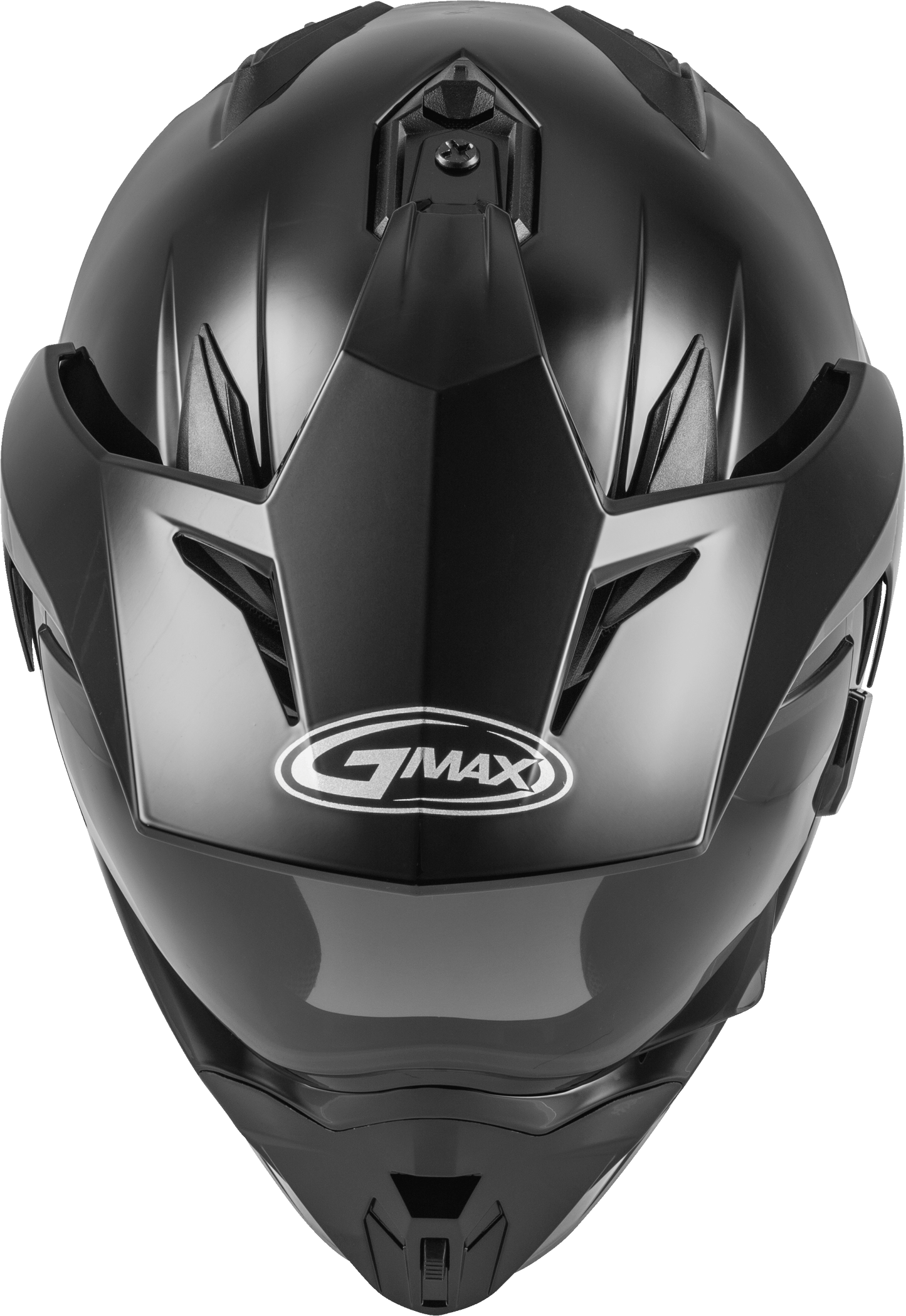 GMAX GM-11 Dual Sport Helmet Black Large – Versatile Full-Face Motorcycle Helmet with Sun-Blocking Peak and Intercom Compatibility