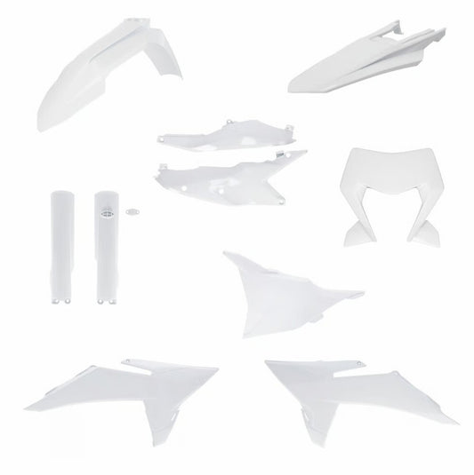ACERBIS Full Plastic Kit for Offroad Motorcycles – White, Part 2988060002
