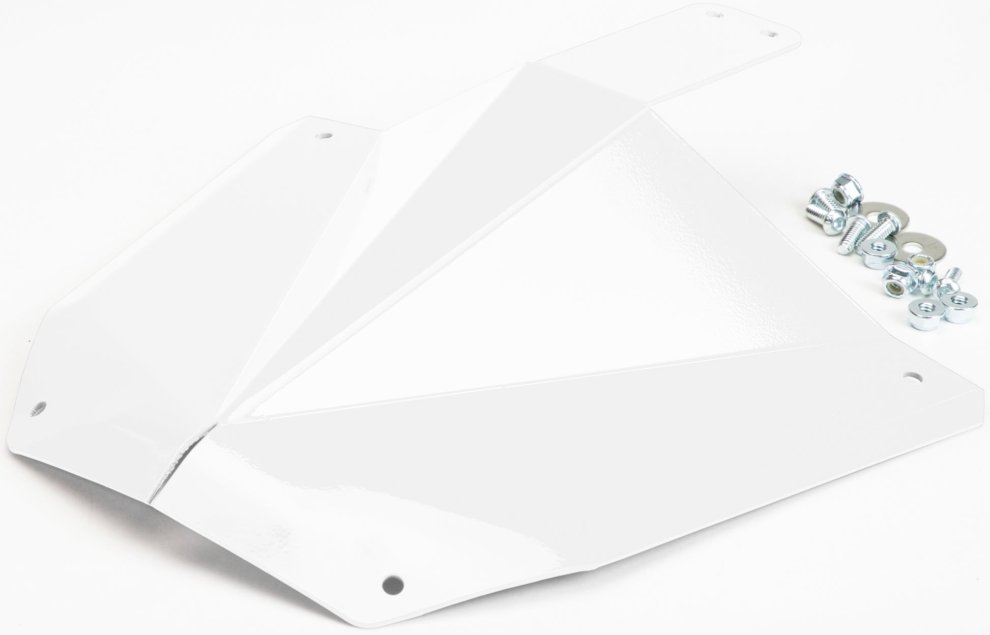 StraightLine White Aluminum Skid Plate for Ski-Doo Gen4 Front Bumper (Part 183-232-WHITE)