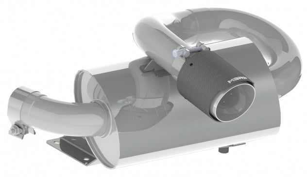 MBRP AT-9211PT Single Slip-On Center Exit Exhaust with Performance Muffler for Can-Am Maverick Trail & Sport 1000