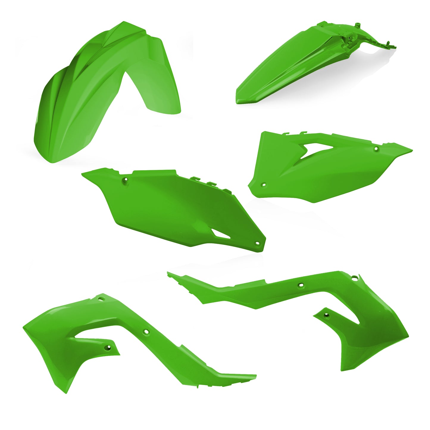 ACERBIS Plastic Kit for Kawasaki KX250F & KX450F – Green Replacement Body Parts