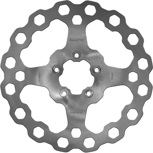 GALFER DF835Q 11.8-inch Solid Cubiq Stainless Brake Rotor for Harley-Davidson V-Twin Models