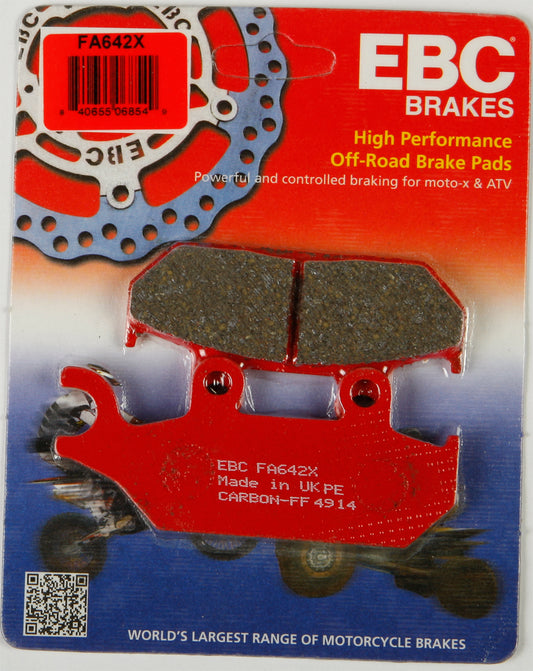 EBC Fa642X Carbon X Series Brake Pads for ATV/UTV - Yamaha YXM700 Viking & Can-Am Maverick Max 1000