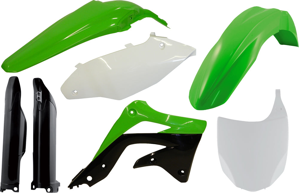 ACERBIS Full Plastic Kit for Kawasaki KX450F 2012 - Green Offroad Replacement Body Parts