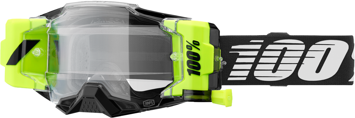 100-Percent Armega Forecast Goggle with Clear Lens for Offroad Performance