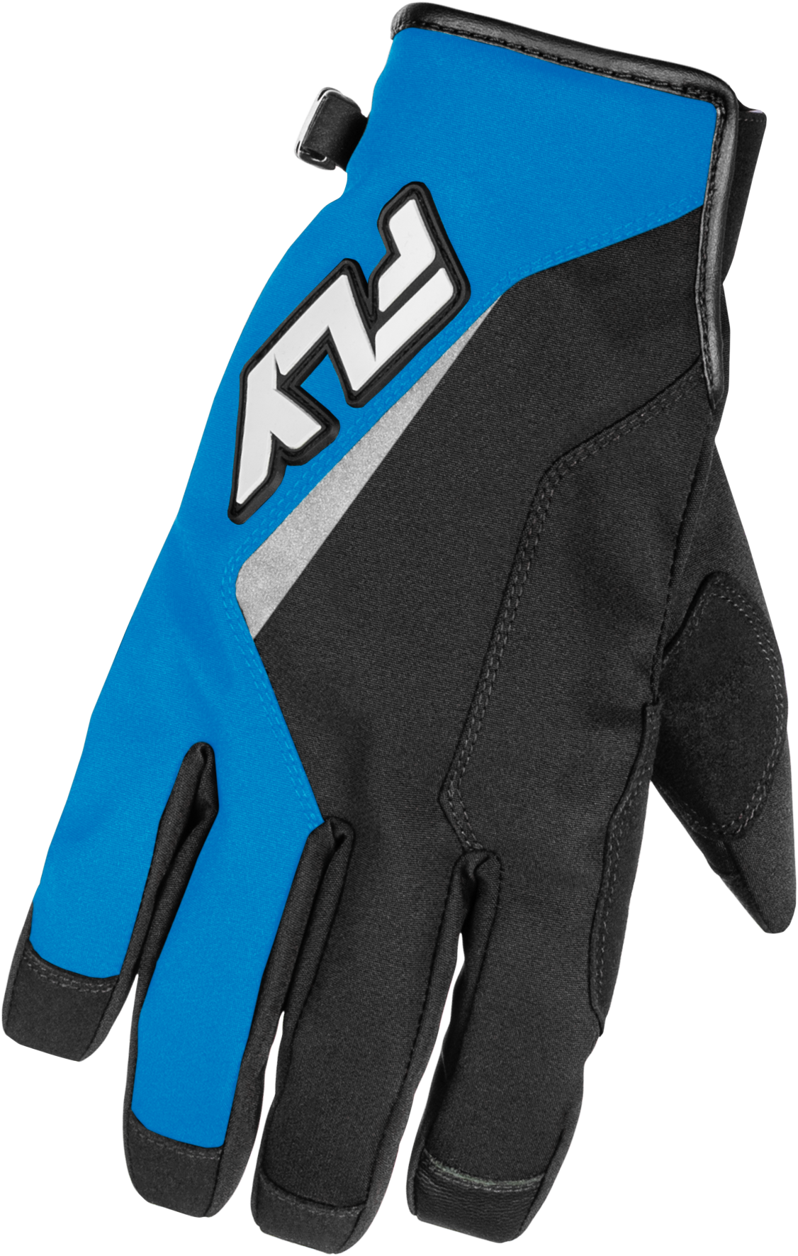 Fly Racing Youth Title Gloves Blue/White YL – Snowboarding and Cold Weather Riding Gloves for Youth