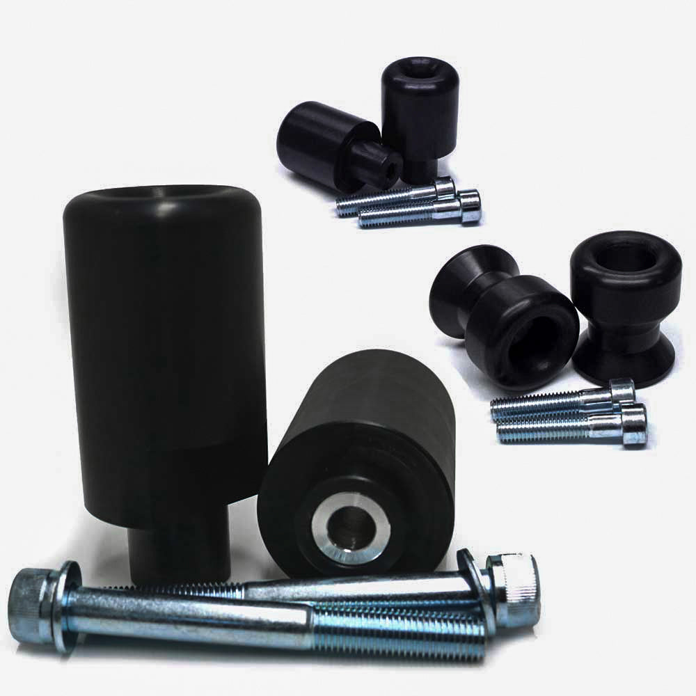 Shogun Motorsports Complete Slider Kit Black for Yamaha MT-03 — Reliable Motorcycle Protection with 1-Year Free Replacement Program