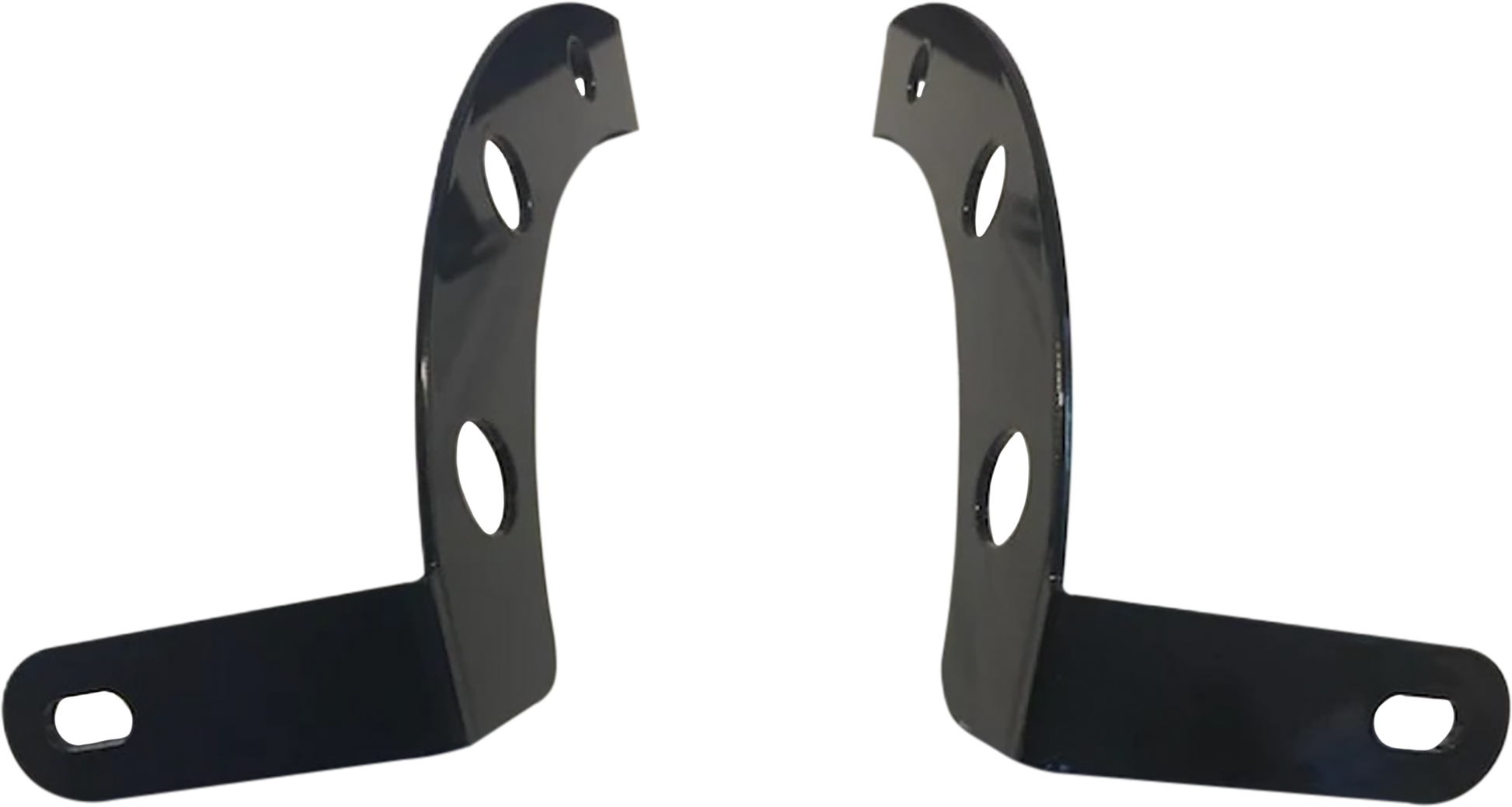 SANTORO FABWORX Fairing Bracket for Harley Davidson V-Twin Models, Black
