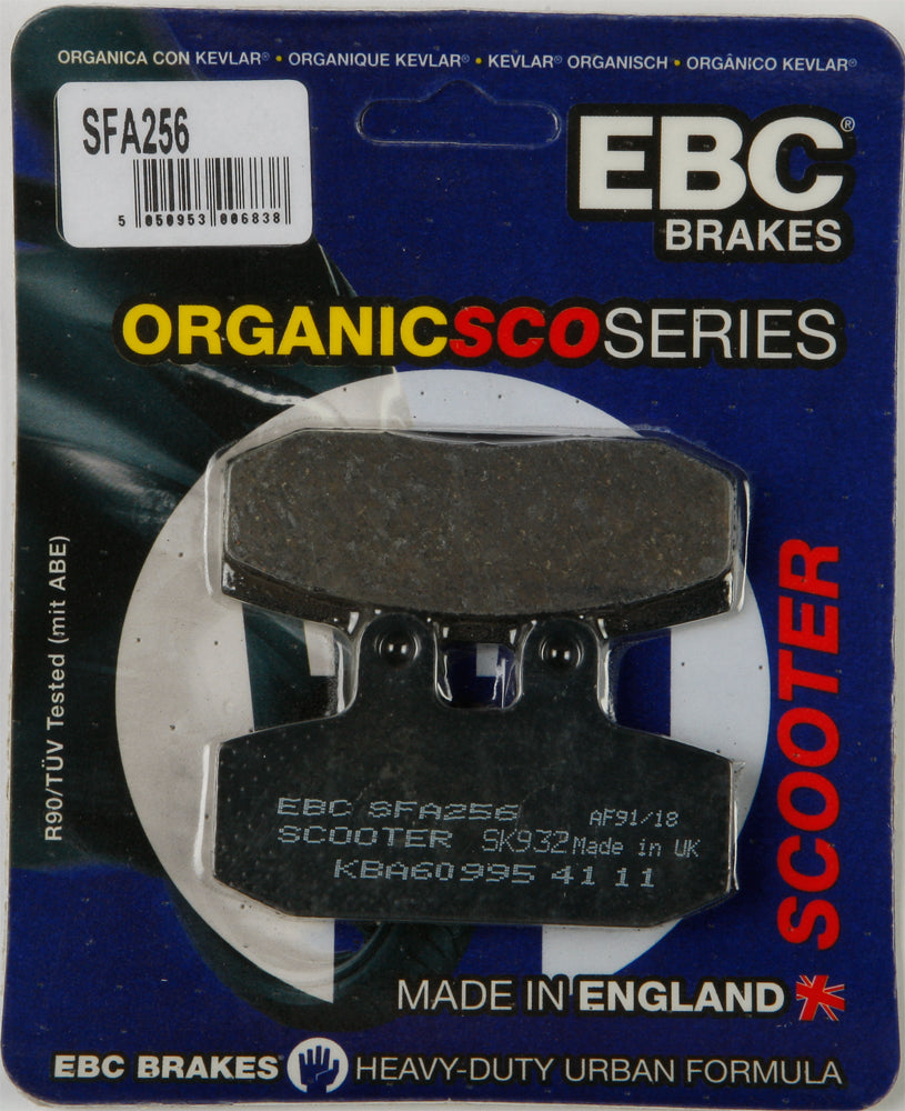 EBC Brakes SFA256 Organic Brake Pads for Scooter - Street Performance