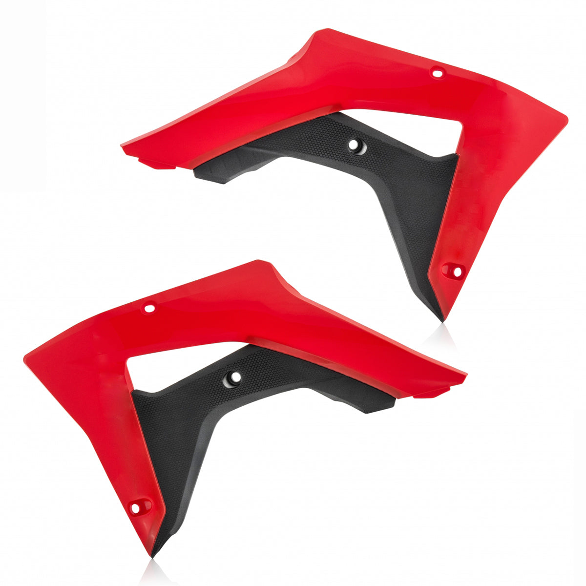 ACERBIS Radiator Shrouds for Honda CRF450RX and CRF250RX – Red/Black Offroad Body Cover