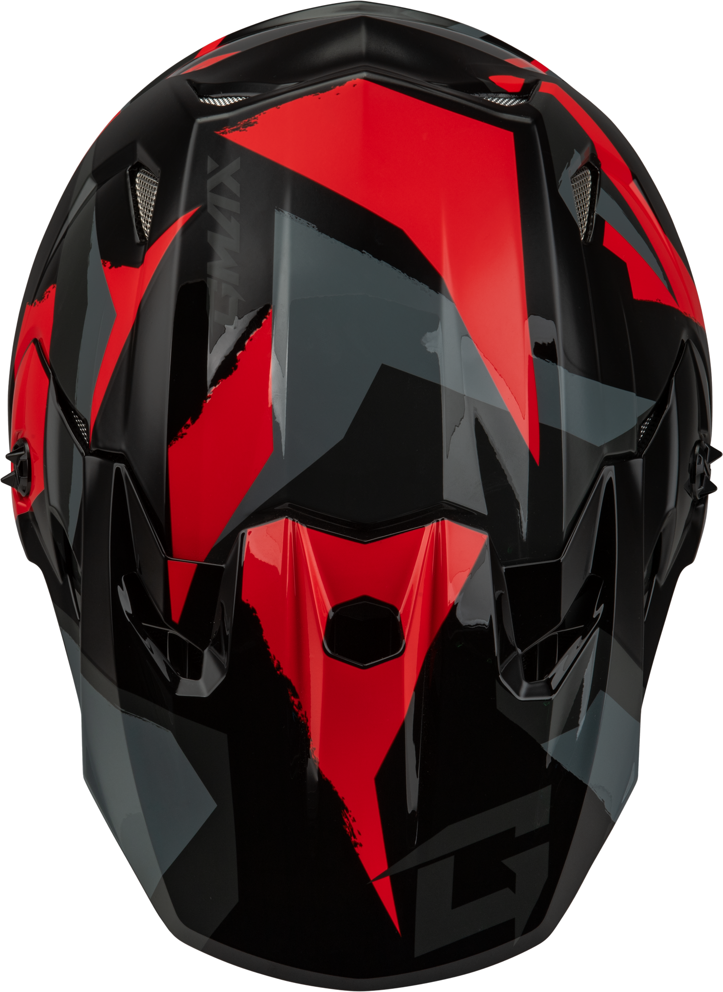 GMAX MX-96 Off-Road Helmet Black/Red, X-Large - Durable Lightweight DOT Approved Safety Gear