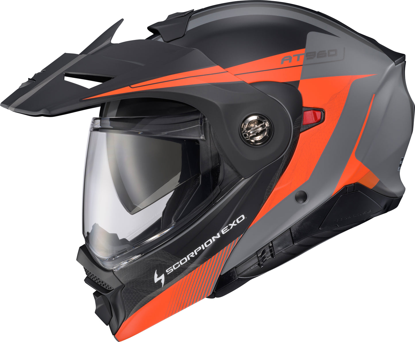 Scorpion EXO EXO-AT960 Modular Helmet Topographic 2 in Orange and Grey, 2X-Large