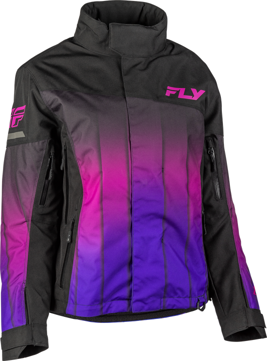 Fly Racing Women's SNX Pro Snow Jacket - Purple/Black, Large