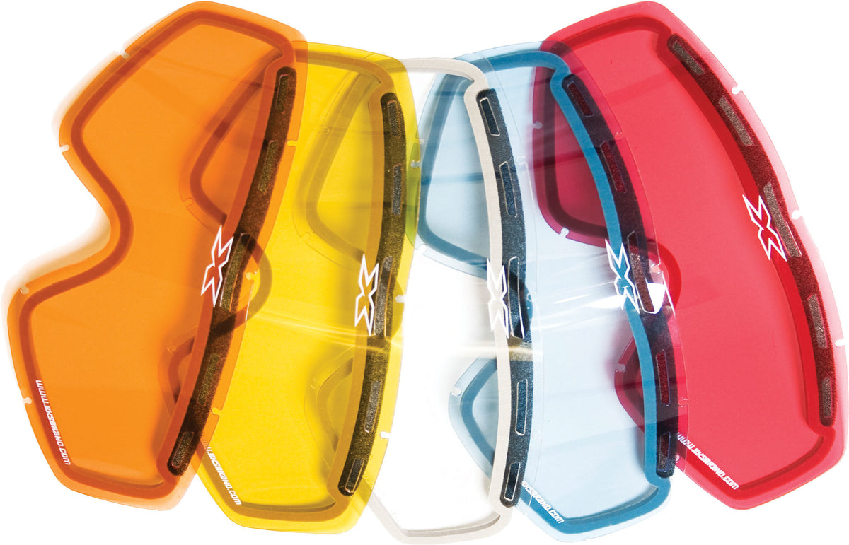EKS BRAND Go X Dual Pane Vented Lens with Blue Mirror finish for Offroad Eyewear
