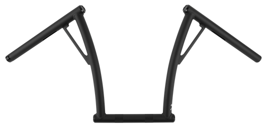 BURLY BRAND Viejo 12-Inch Matte Black Ape Hanger Handlebars Part B12-7009TB for Harley Davidson