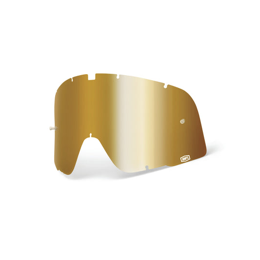 100-PERCENT Barstow Sheet Mirror True Gold Offroad Lens (Part Number 59001-00003)