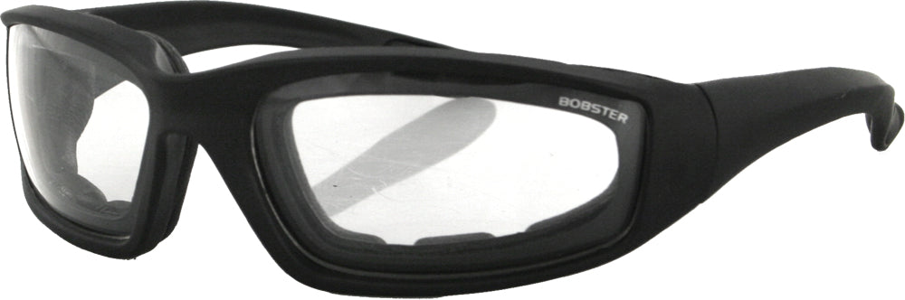 Bobster ES214C Foamerz Sunglasses with Clear Anti-Fog Lenses and Black Frame