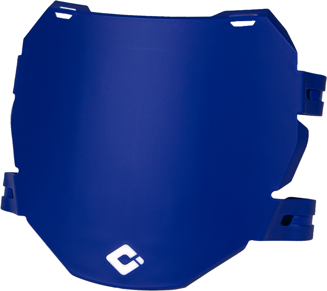 ODI Downhill/E Bike Number Plate Blue - Universal Body Accessory for Mountain Bikes