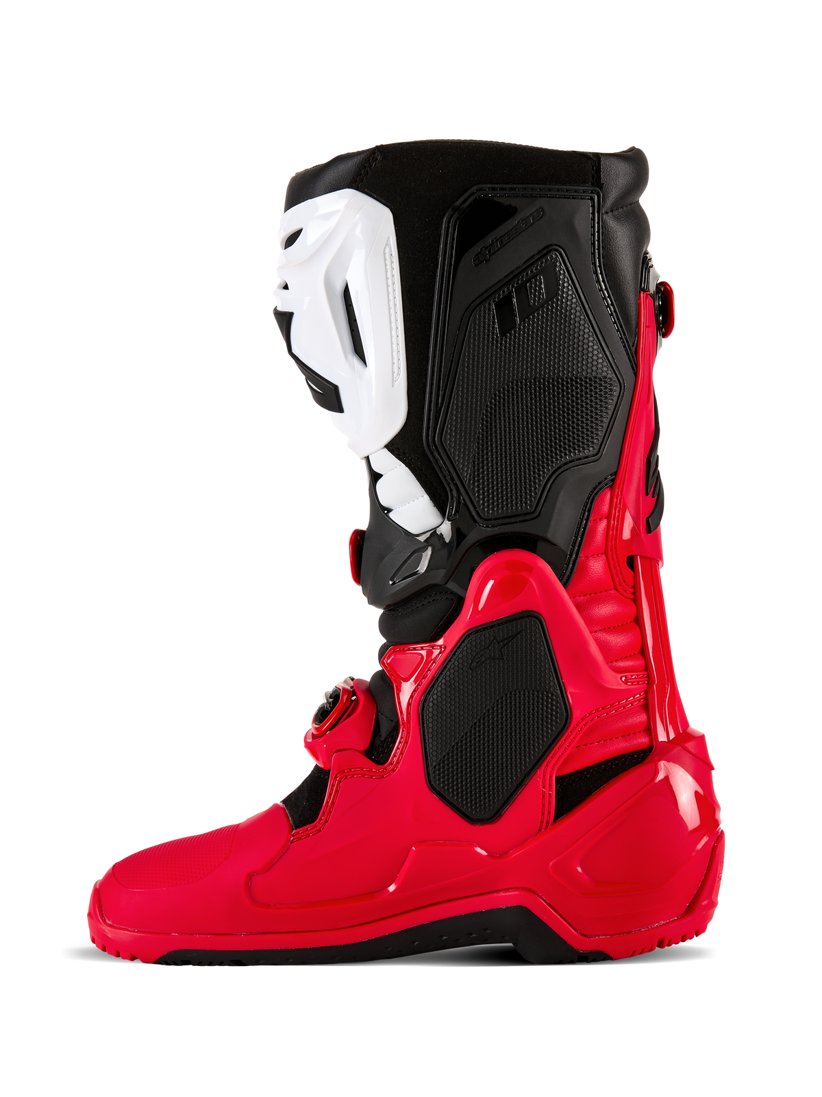 Alpinestars Tech 10 Enduro Boots US 14 Bright Red/Black/White – Offroad Motorcycle Footwear