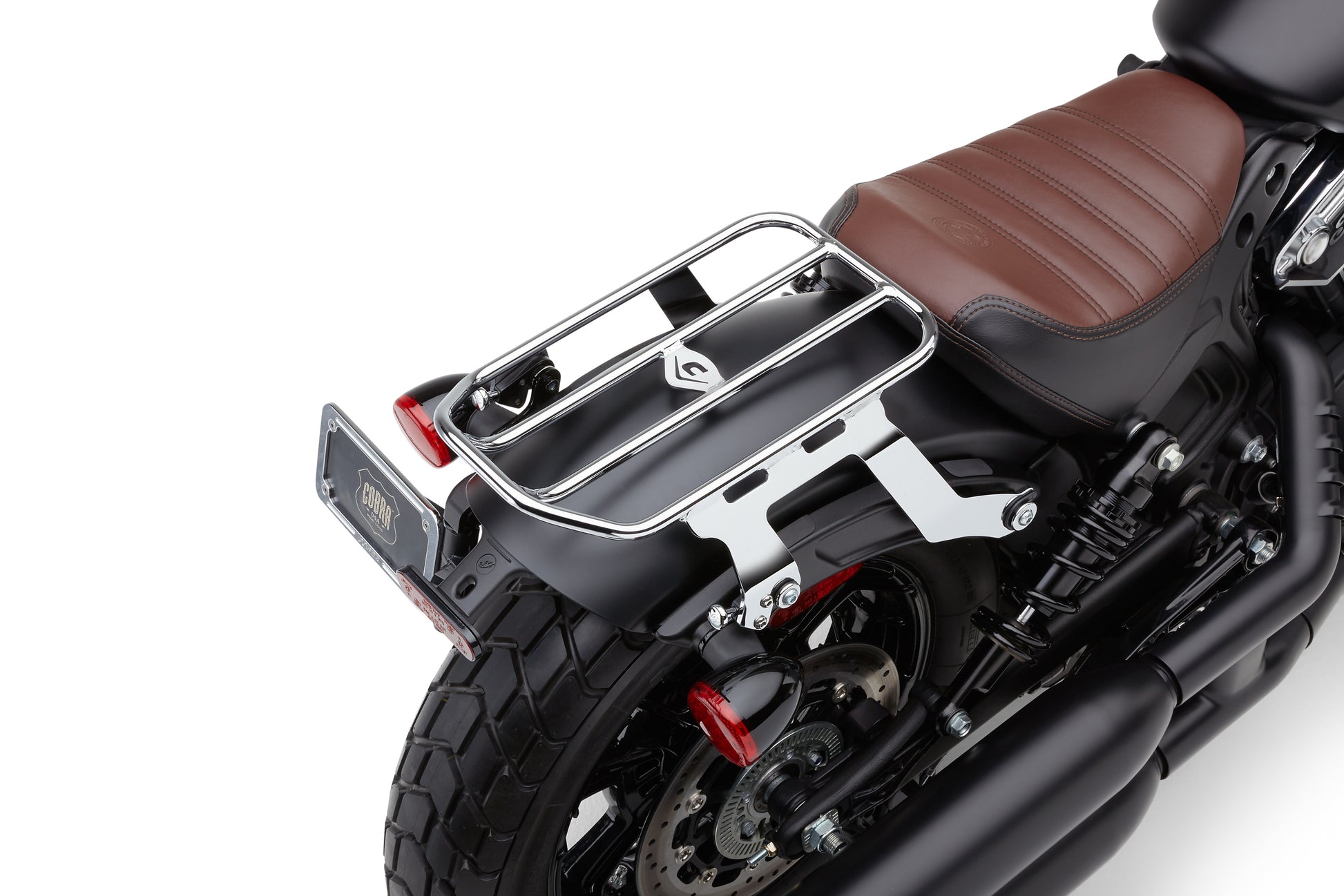Cobra Detach Solo Luggage Rack for Scout Bobber – Chrome, Part Number 502-2515