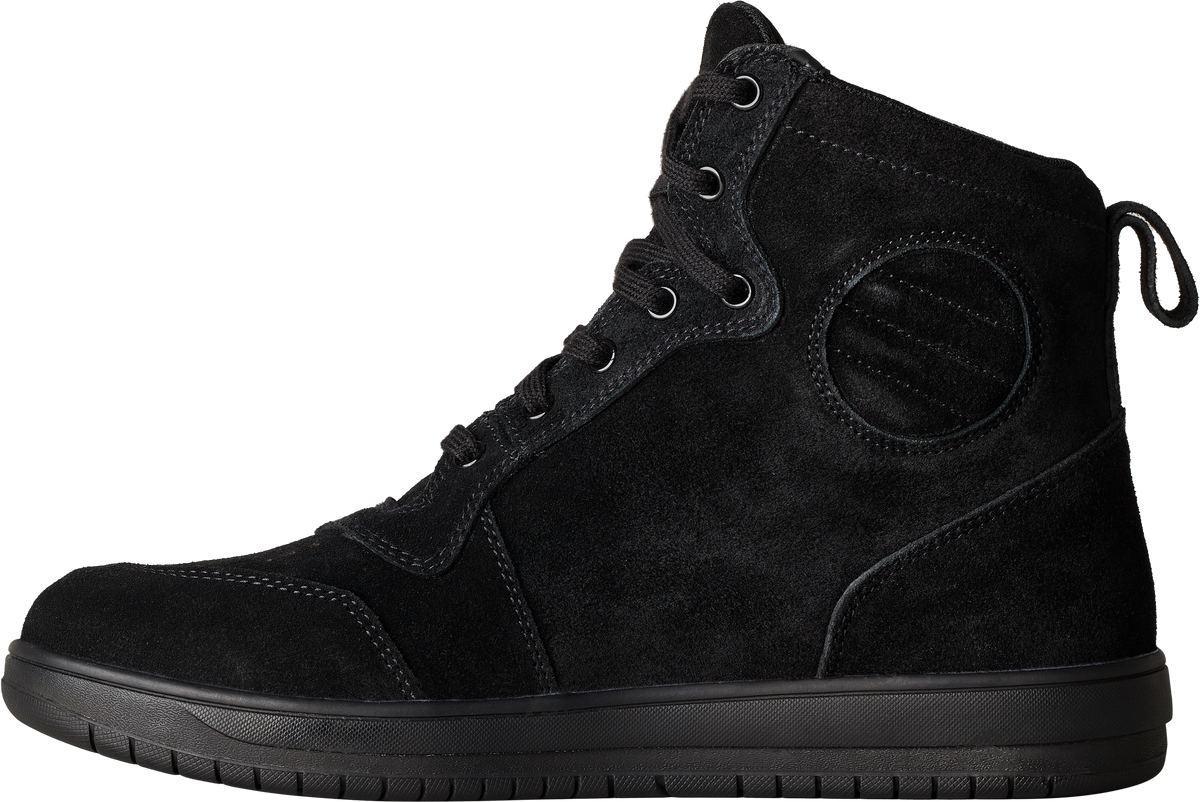 RST Hitop Moto Sneaker CE Boot Black Suede US 12 – Versatile Urban Motorcycle Footwear