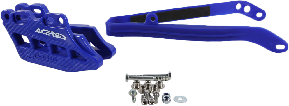 ACERBIS Chain Guide/Slider Kit for Yamaha YZ Series – Blue, Part 2984800211