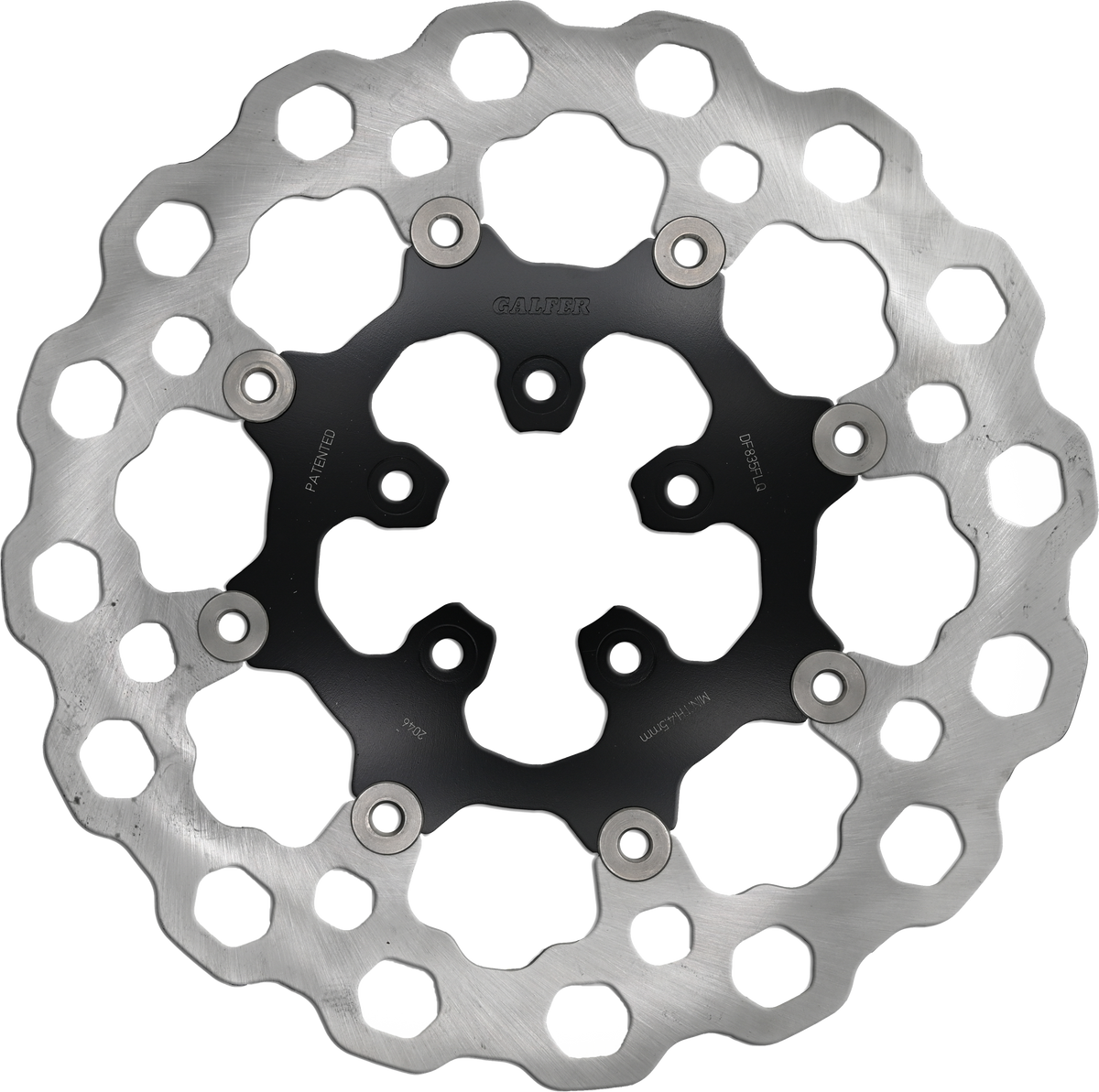 GBRAKES Rotor 12.5-inch Floating Cubiq FR Black for Harley Davidson V-Twin Models