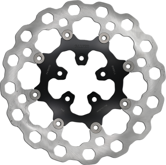 GBRAKES Rotor 12.5-inch Floating Cubiq FR Black for Harley Davidson V-Twin Models