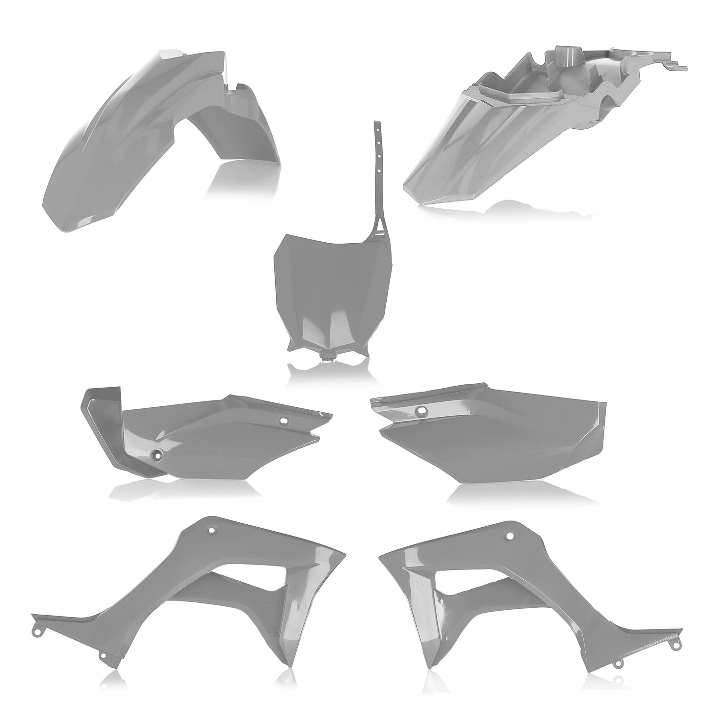 ACERBIS Full Plastic Kit for Honda CRF110F (2019-2025) - Grey Offroad Replacement Body Parts