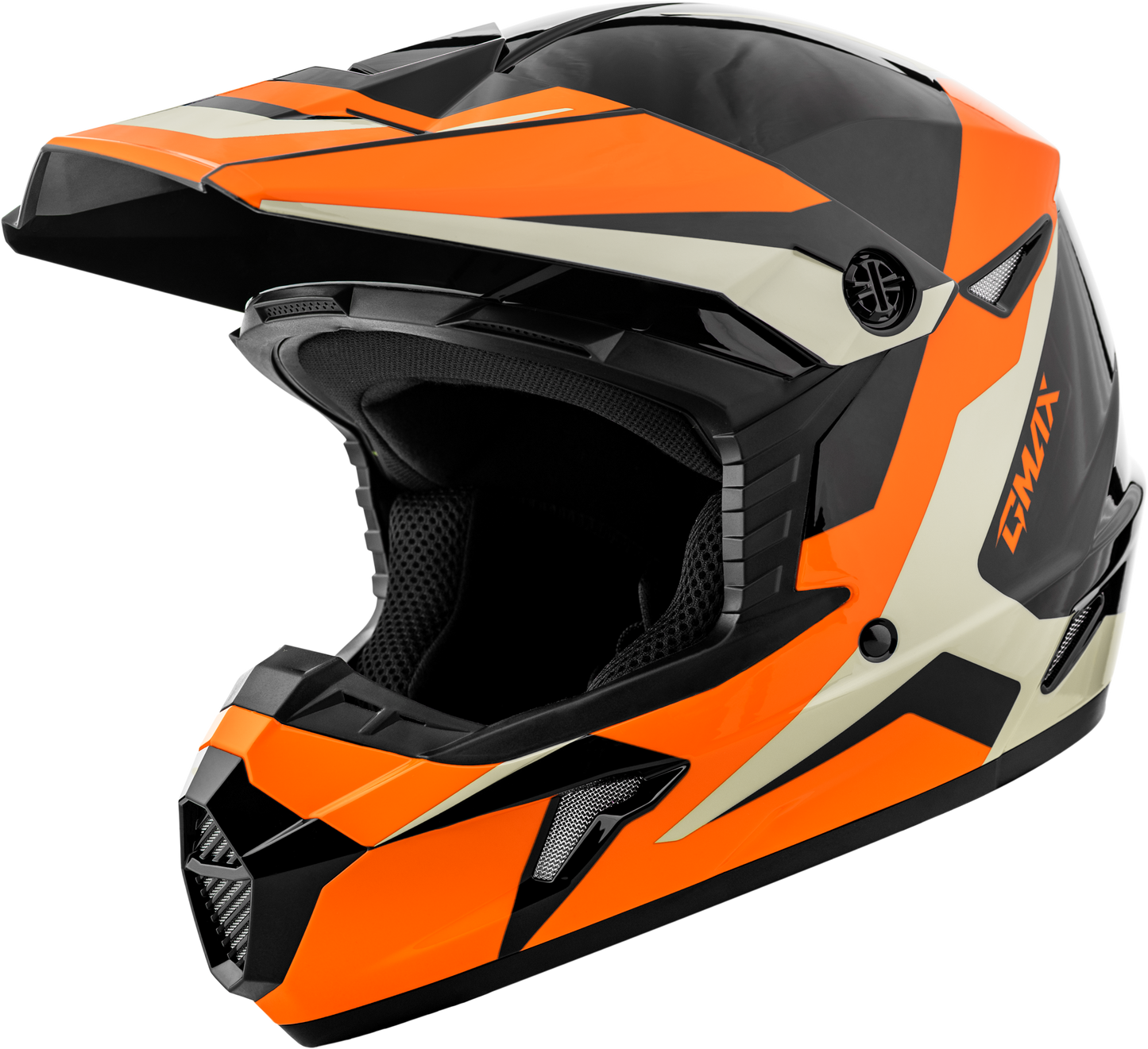 GMAX MX-46 Off-Road Helmet for Adults, 2X-Large, Black and Orange
