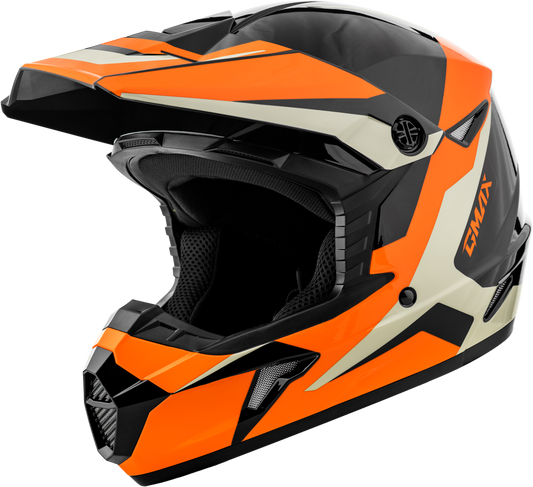 GMAX MX-46 Offroad Helmet for Adults - X-Large, Black/Orange