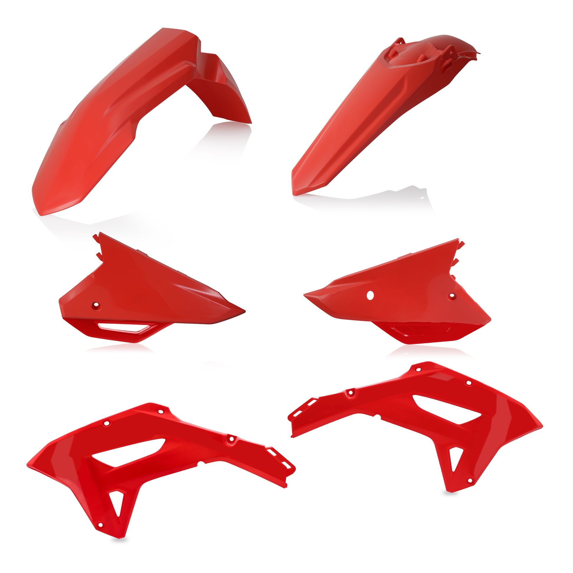 ACERBIS Plastic Kit Hon Red for Honda CRF Models - Offroad Replacement Body Parts