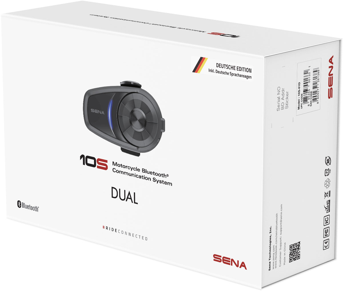 SENA 10S Motorcycle Bluetooth Communication System - Dual Pack