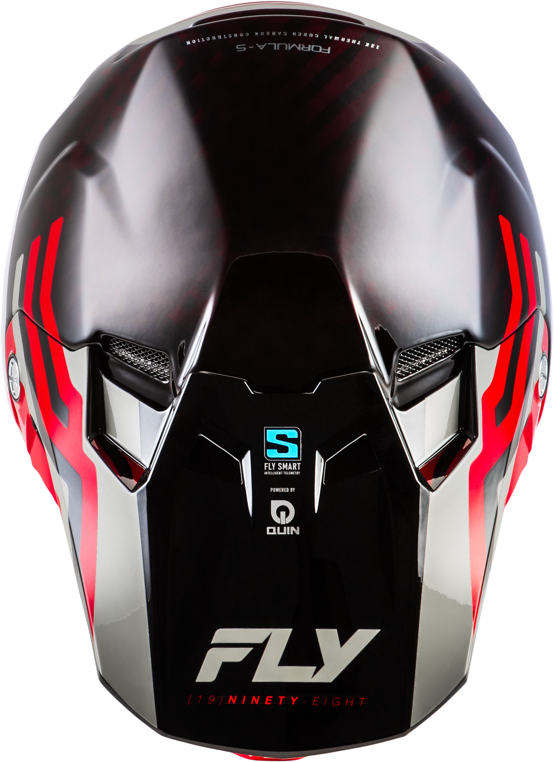 Fly Racing Formula S Carbon Byte Helmet X-Large - Red Carbon/Red/Grey for Offroad Riding