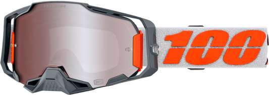 100-Percent Armega Hiper Goggle with Mirror Silver Lens for Offroad Racing
