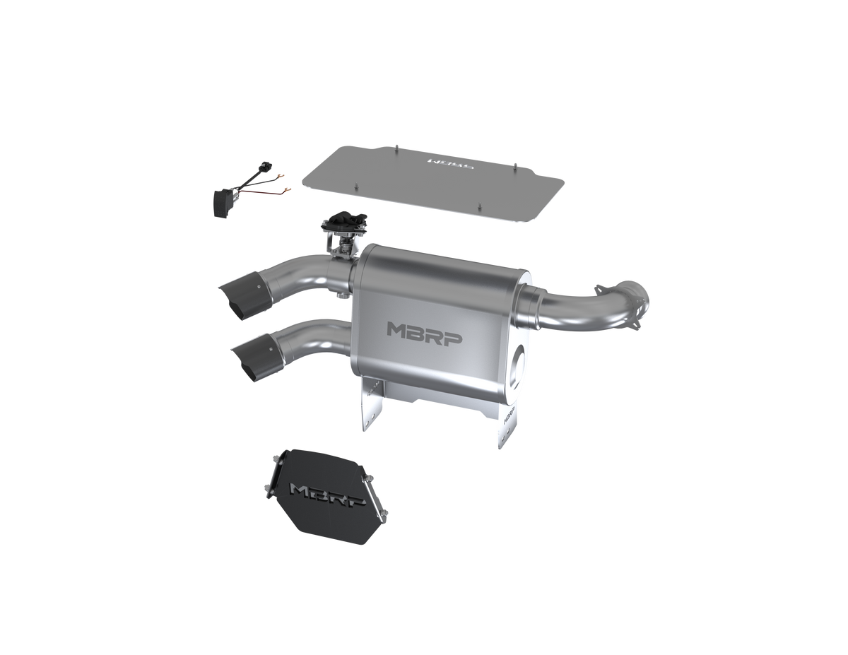 MBRP AT-9208AS Dual Slip-On Exhaust System for Can-Am Maverick X3 Turbo R