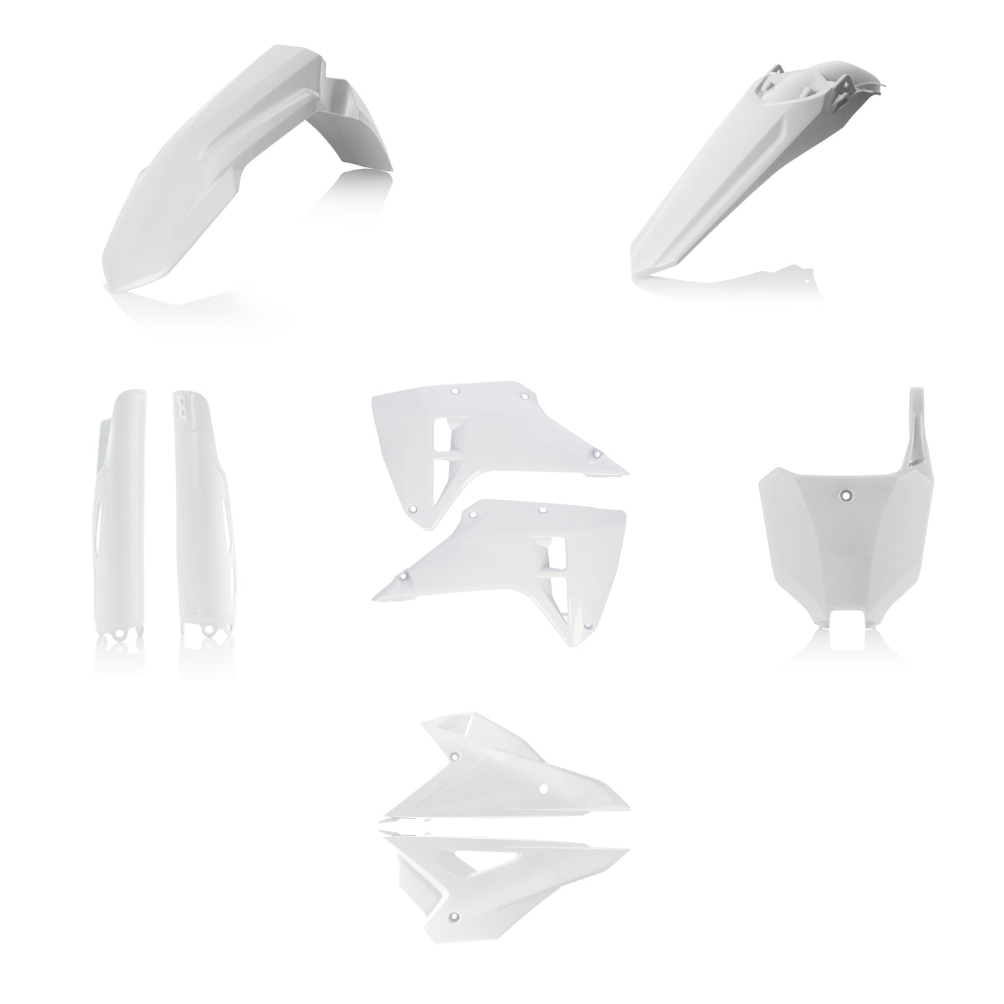 ACERBIS Plastic Kit Full HON White - Offroad Replacement Body Parts