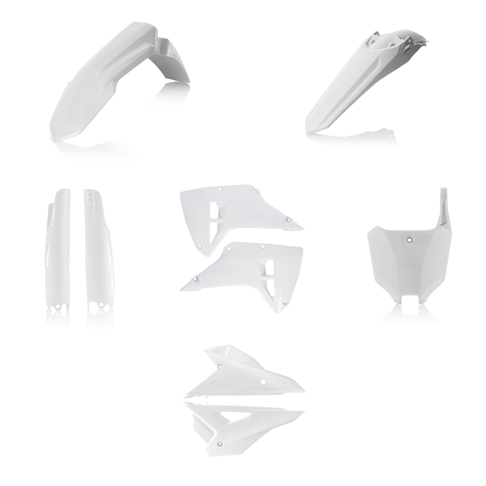 ACERBIS Plastic Kit Full HON White - Offroad Replacement Body Parts