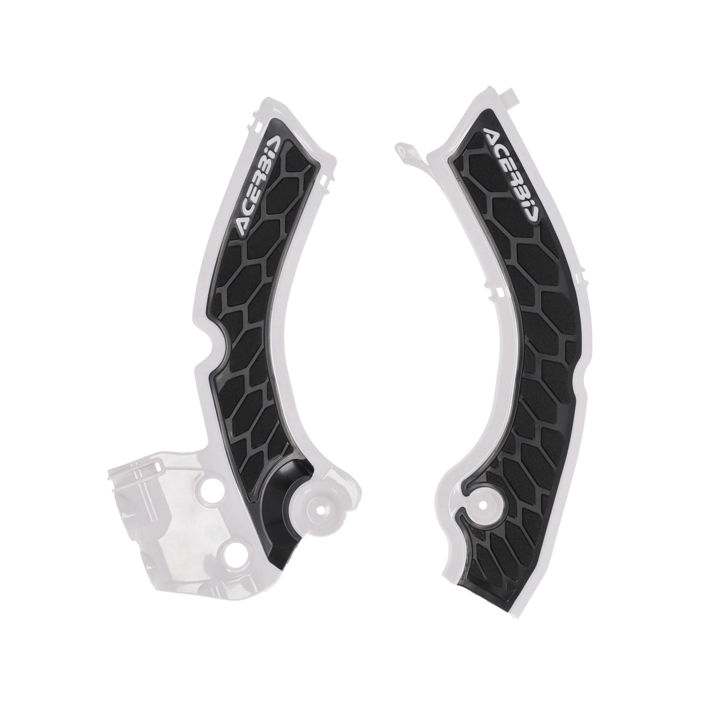 Acerbis X-Grip Frame Guards for Offroad Motorcycles - Tri White/Black
