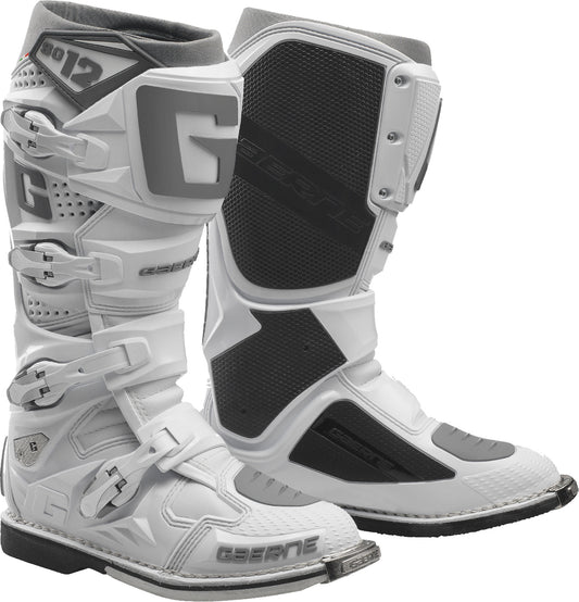 Gaerne SG-12 Offroad Motorcycle Boots White US Size 7