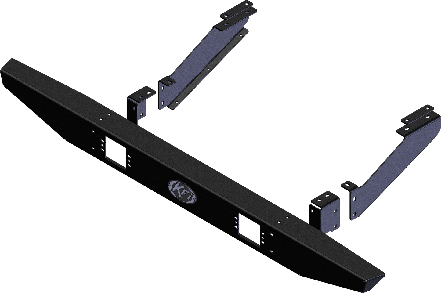 KFI Rear Bumper for Can-Am Defender (Part #101615) – Heavy-Duty Steel ATV/UTV Bumper with Black Wrinkle Finish