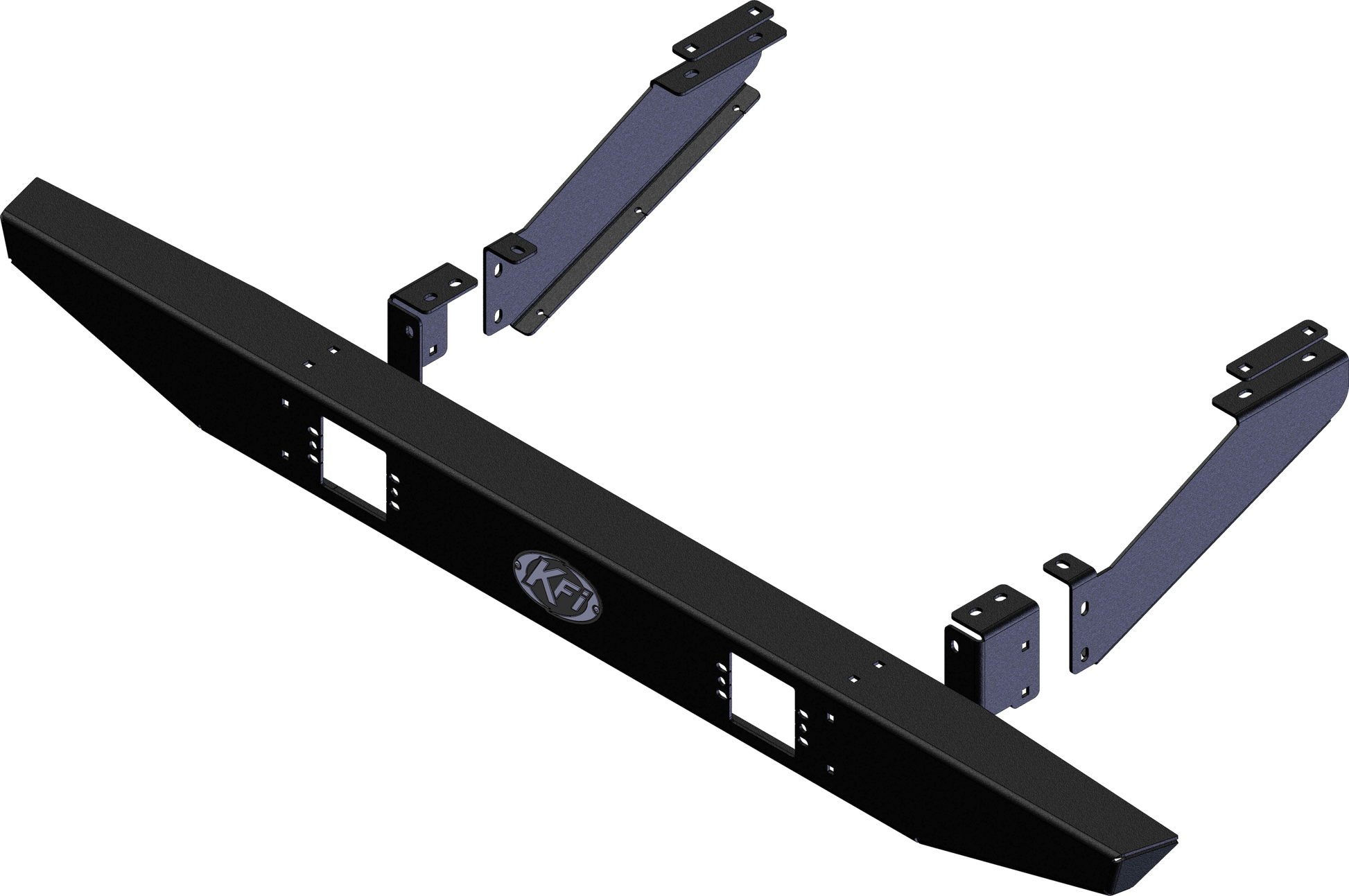 KFI Rear Bumper for Can-Am Defender (Part #101615) – Heavy-Duty Steel ATV/UTV Bumper with Black Wrinkle Finish