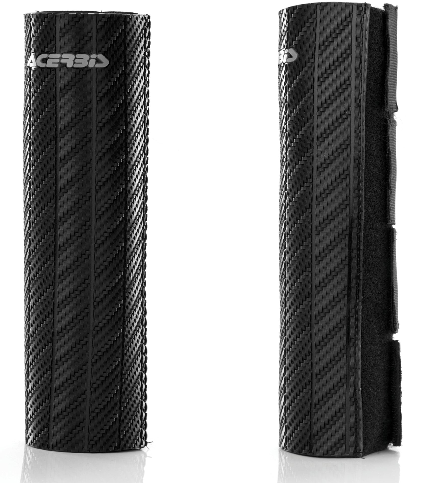 ACERBIS Fork Guard Black – Offroad Rubber Fork Protectors with Carbon Look Finish