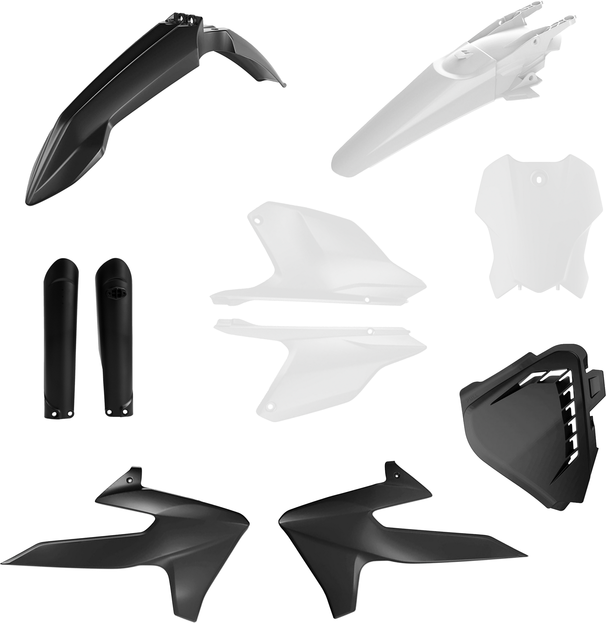ACERBIS Plastic Kit Full Tri Original Offroad Replacement Body Parts with Fenders and Panels